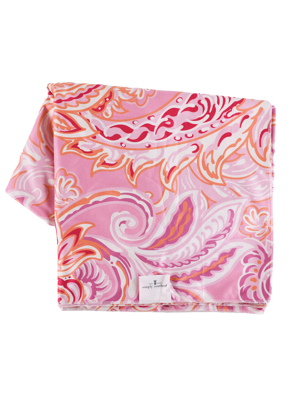 Pink Paisley Towel
