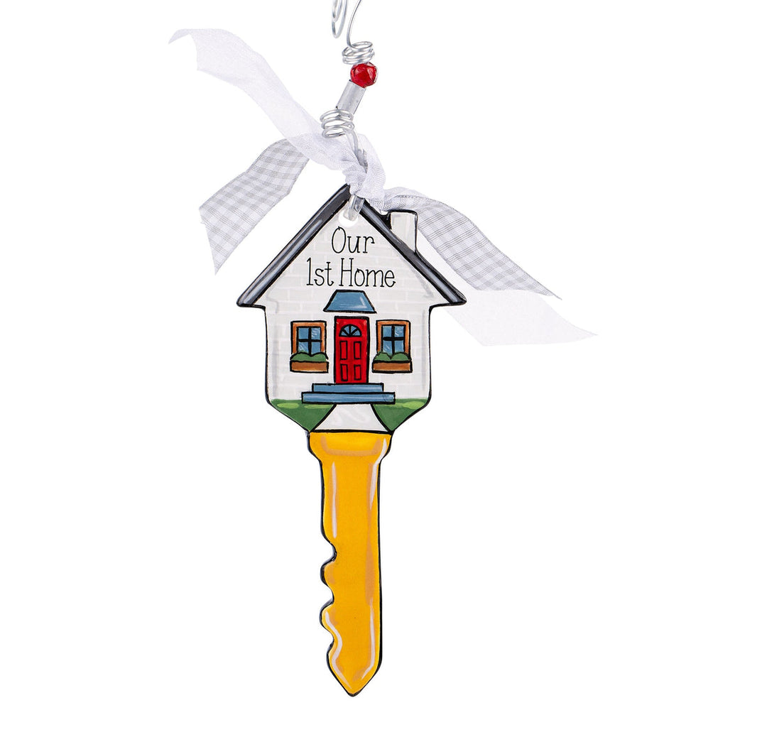 First Home Key Flat Ornament