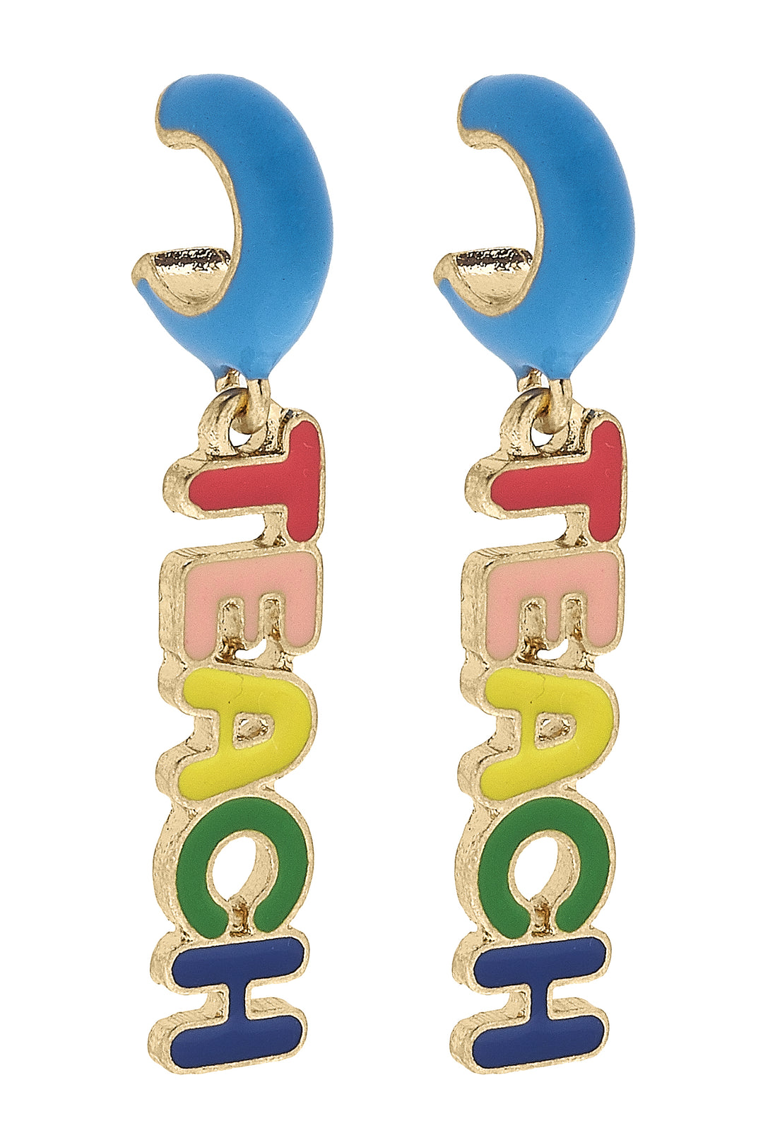 Teach Huggie Hoops Earrings