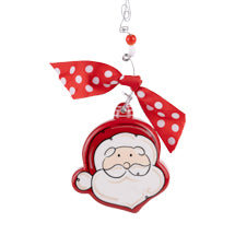 Santa Shaped Puff Ornament