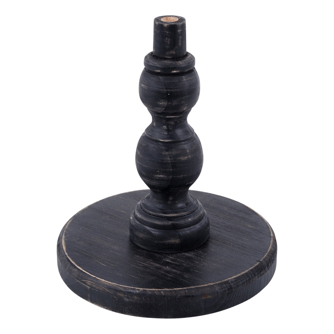 Black Wood Base For Topper