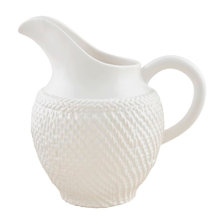Woven Stoneware Pitcher