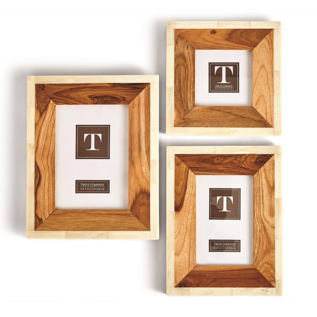 Wood & Bone Photo Frame