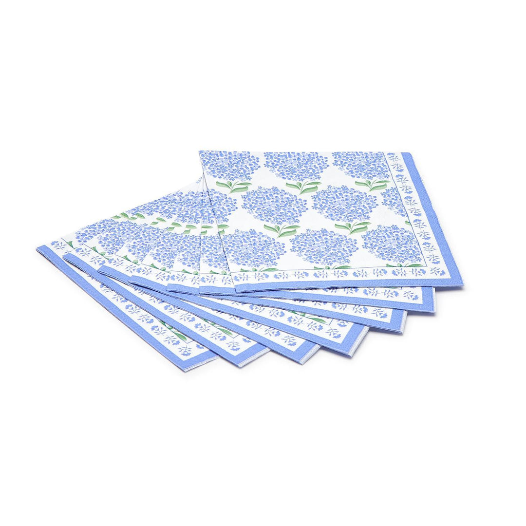 Blue Hydrangea Paper Napkins