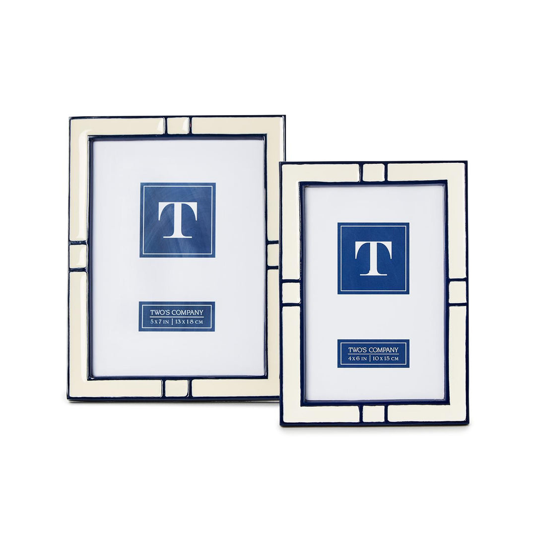 Navy & Cream Photo Frame