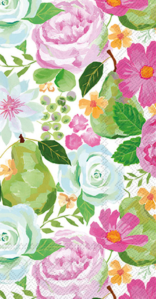 Flowers & Pears Guest Towels