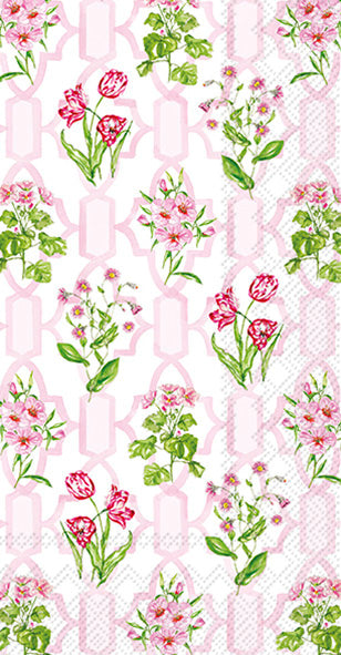 Pink Trellis Guest Towels