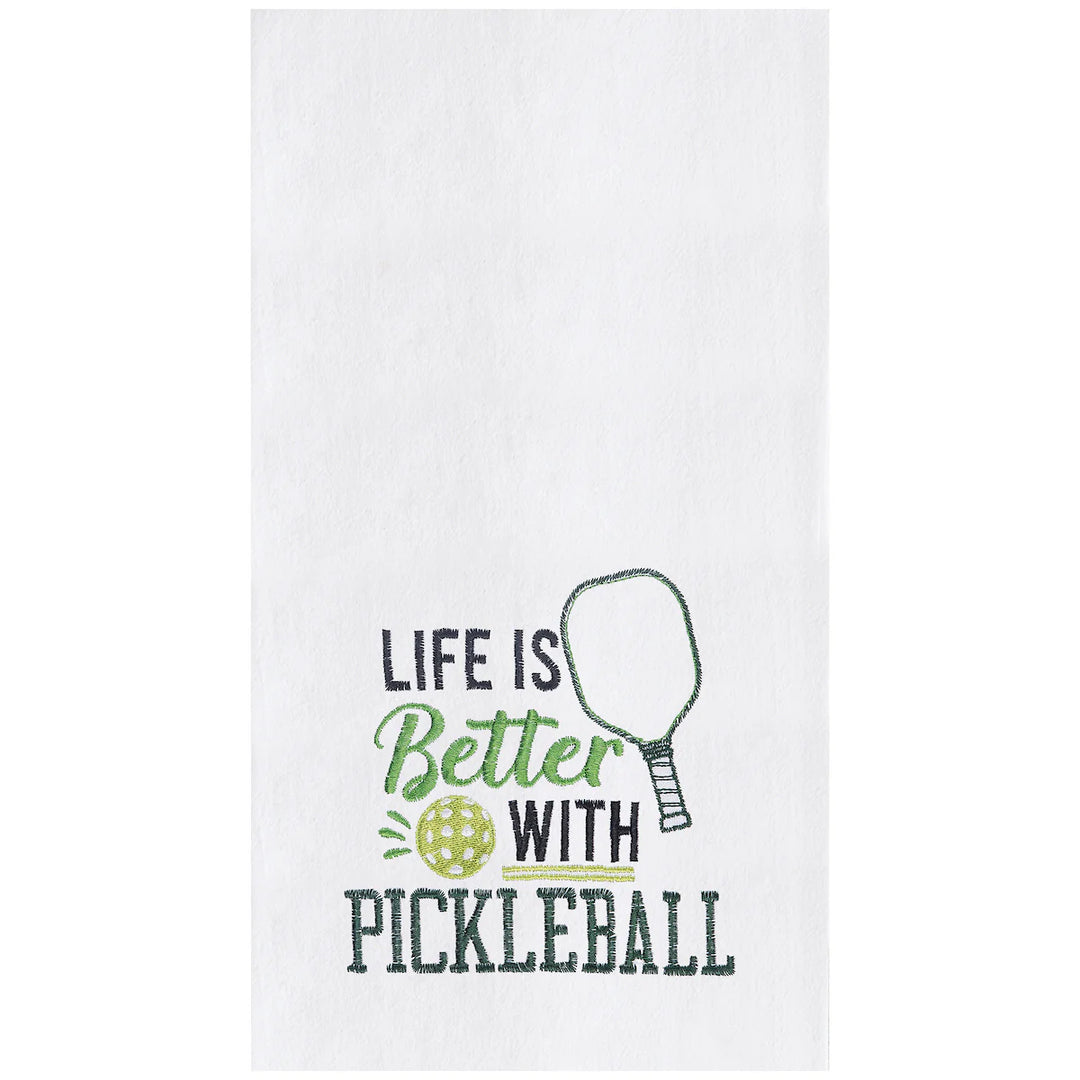 Life With Pickleball Towel