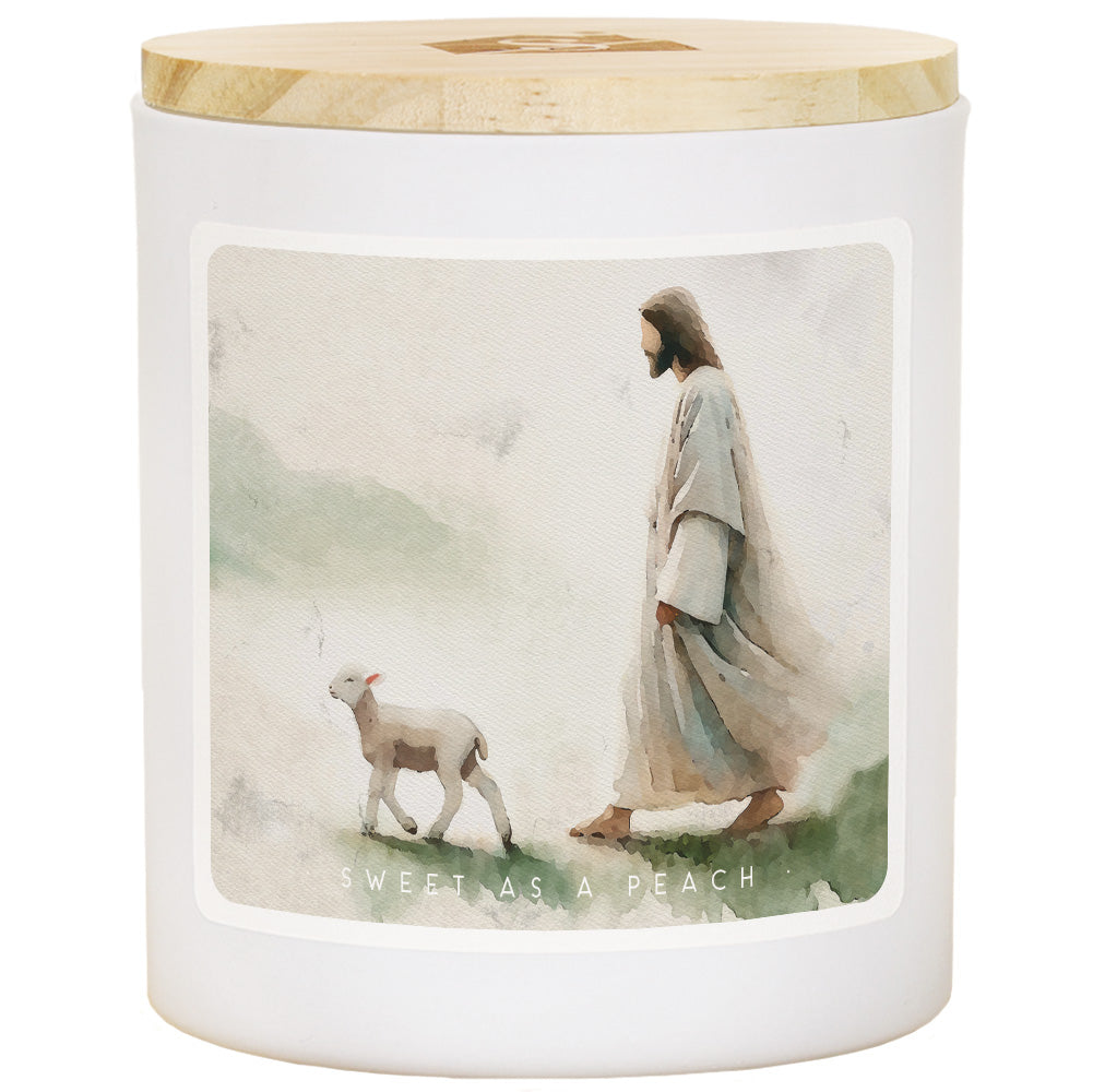 Jesus And Lamb Candle