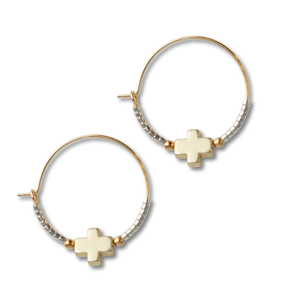 Faithful Earrings, Silver