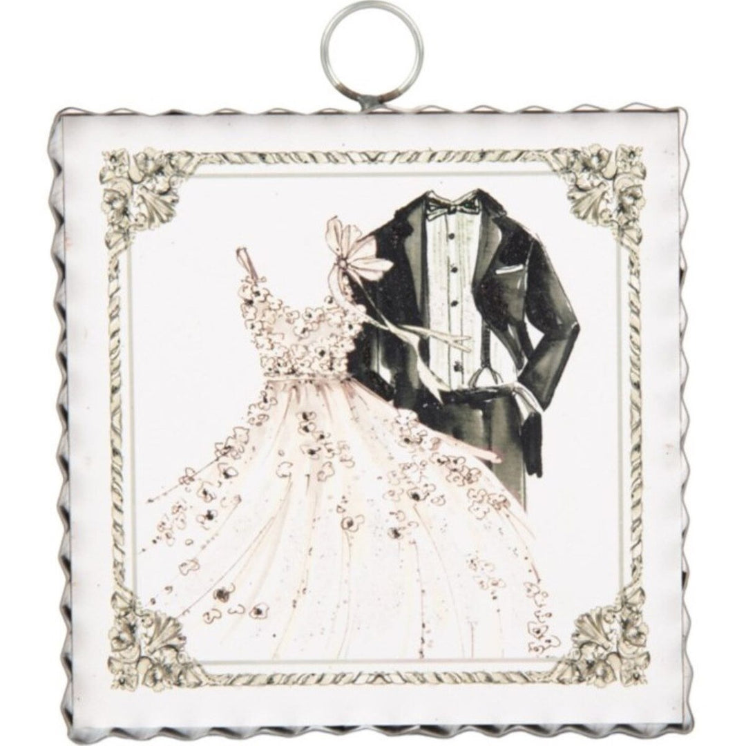 Mini Wedding Dress Print