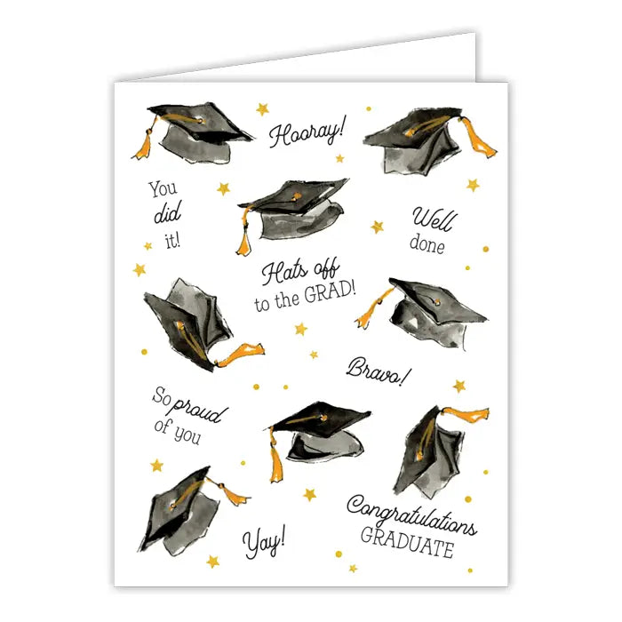 Greeting Card - Flying Grad Caps