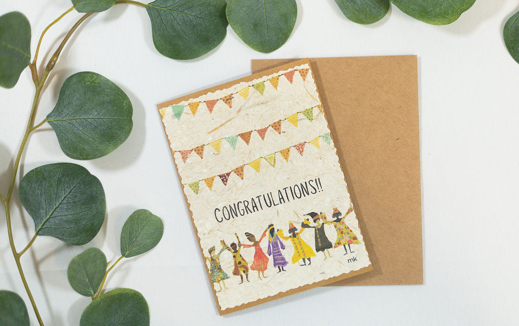 Banana Paper Card Congrats