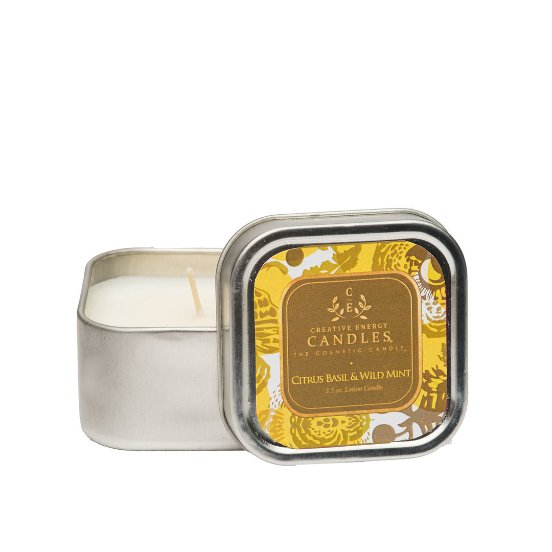 Citrus Basil & Wild Mint Candle, Tin