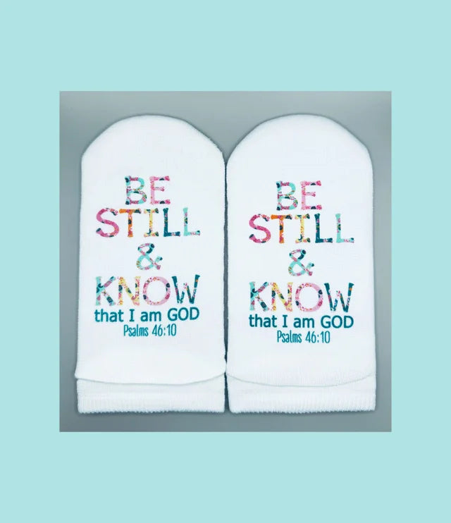 Be Still Psalm 46:10 Socks
