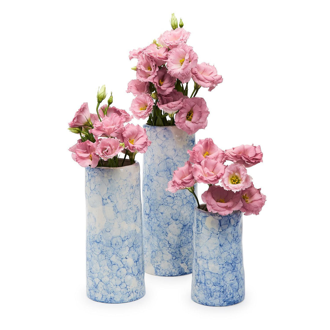 Blue Sponge Vase