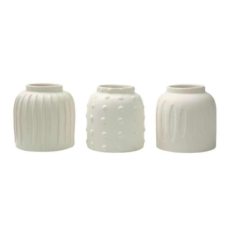 Textured Neutral Vase