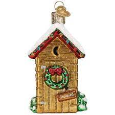 Holiday Outhouse Ornament