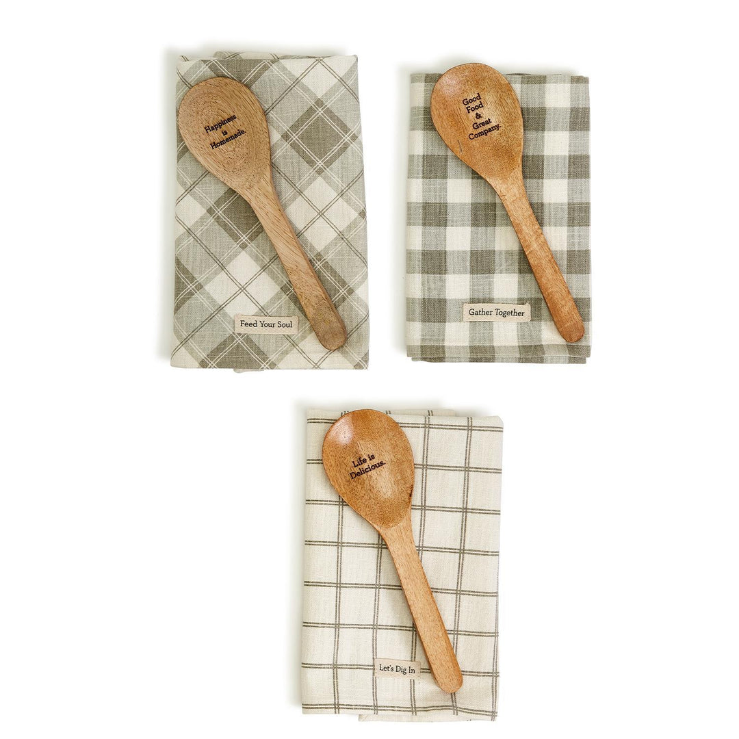 Happiness Is Homemade Dish Towel Set