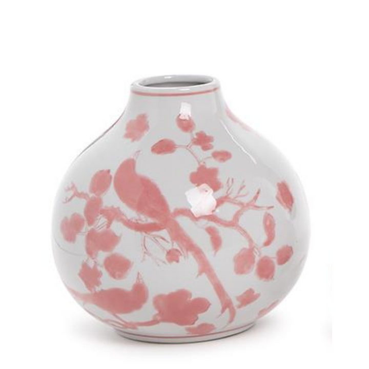 Pink Chinoiserie Vase