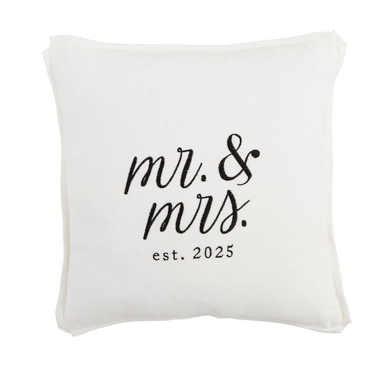 Mr & Mrs Est 2025 Pillow