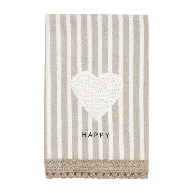 Happy Home Crochet Towel