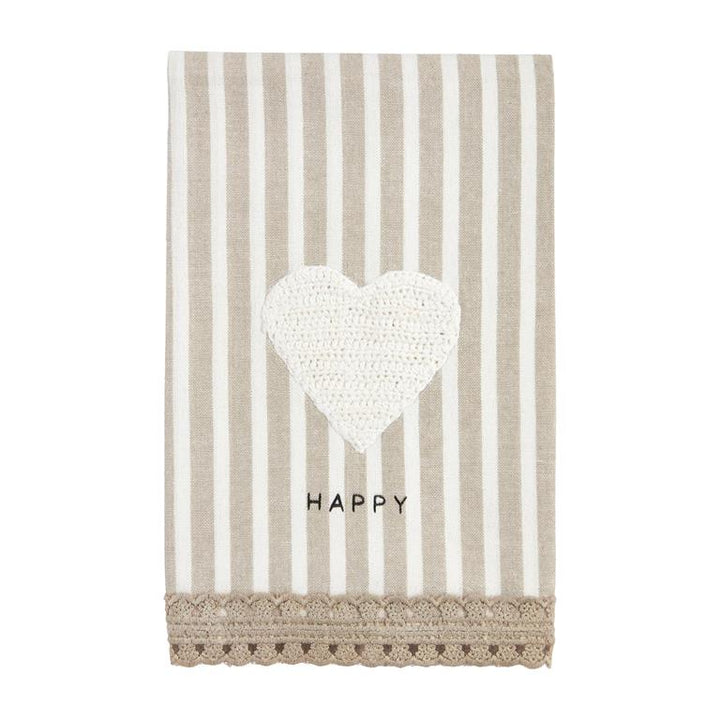 Happy Home Crochet Towel