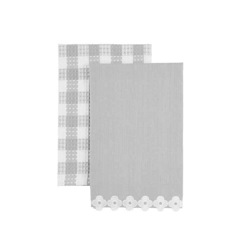 Embroidered Edge Towel Set