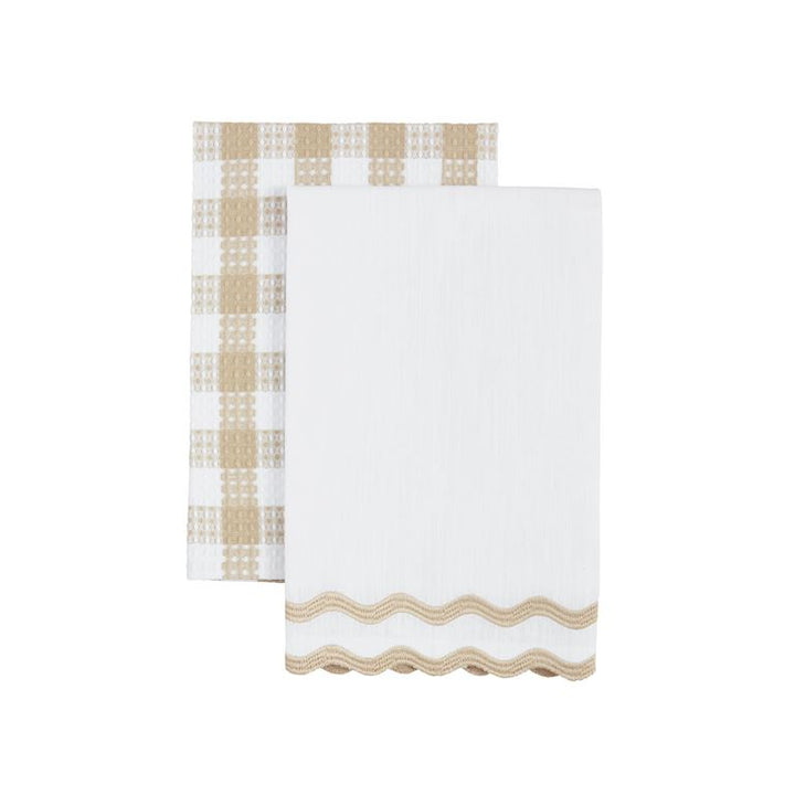 Embroidered Edge Towel Set