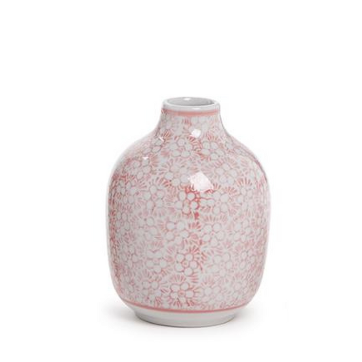 Pink Chinoiserie Vase