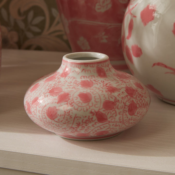 Pink Chinoiserie Vase