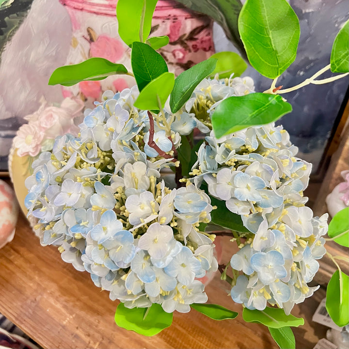 Real Touch Blue Hydrangea Bundle, 12"