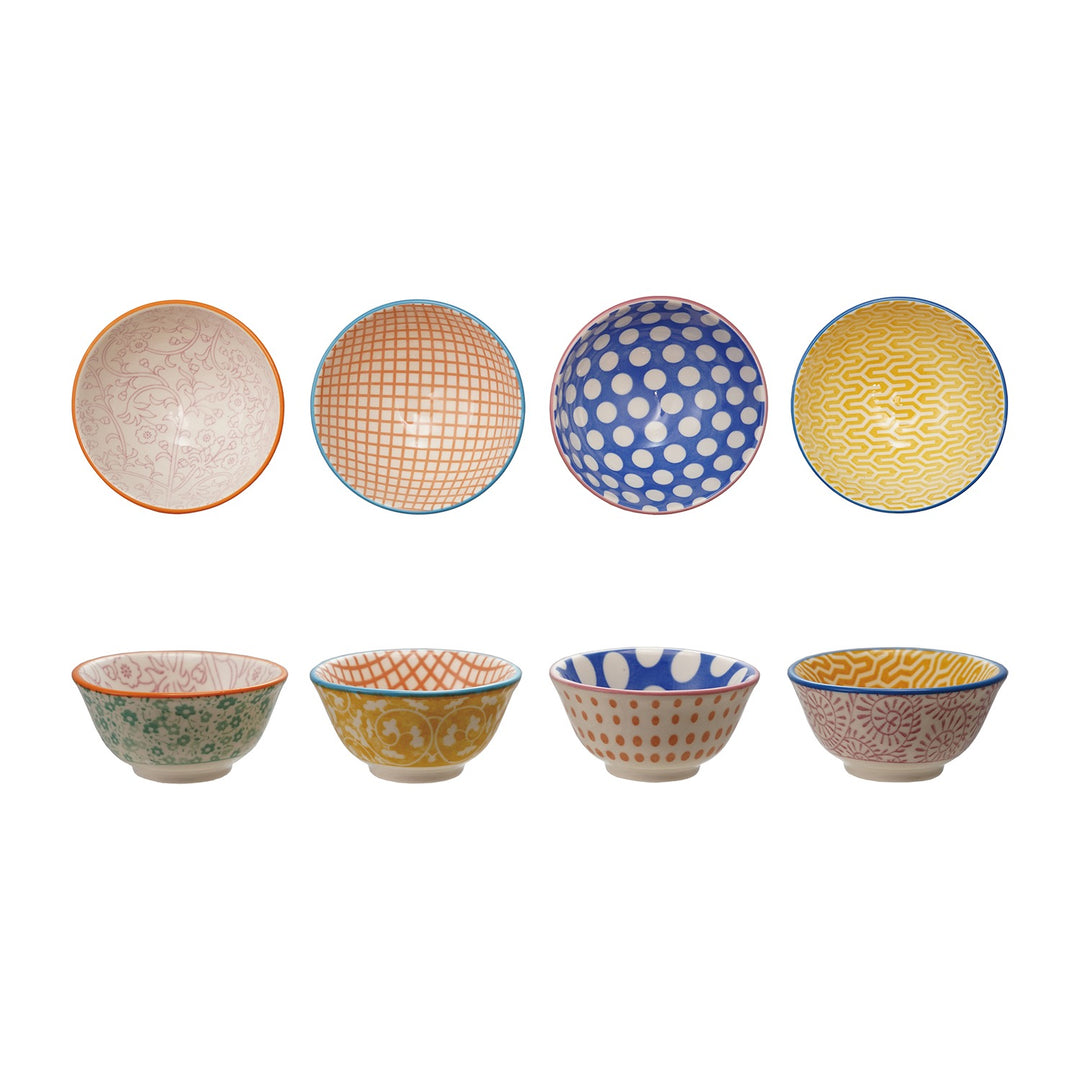 Colorful Stoneware Pinch Pot
