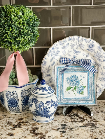 Mini Beck's Blue Hydrangea Print