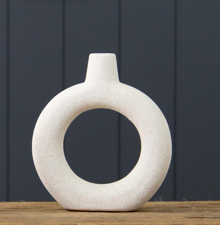 Textured Donut Vase