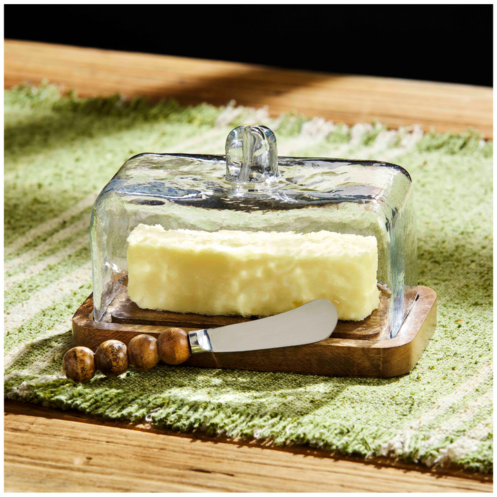 Beaded Butter Dish Set
