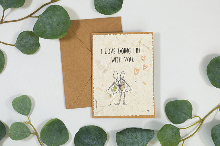 Banana Paper Card Anniversary