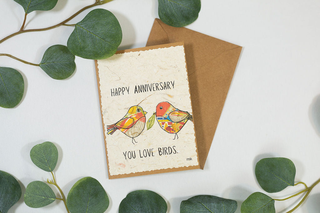Banana Paper Card Anniversary