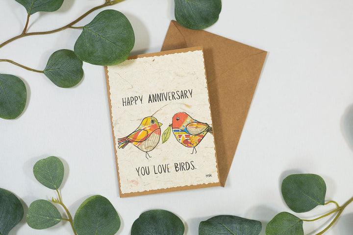 Banana Paper Card Anniversary